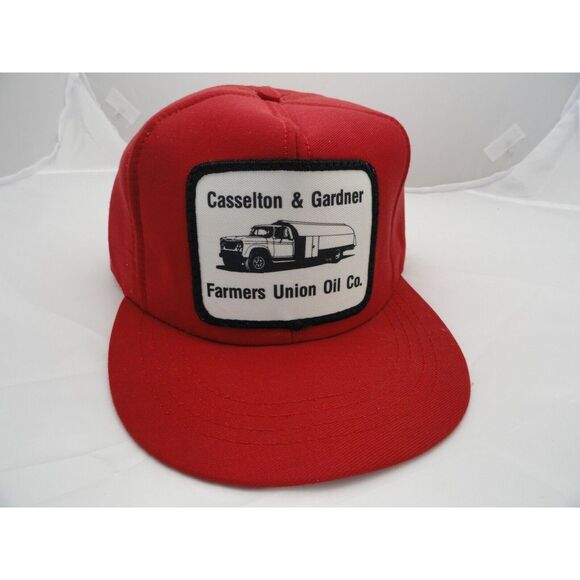 Other - Casselton & Gardner Farmers Union Oil Co Red Hat Cap Foam USA Made